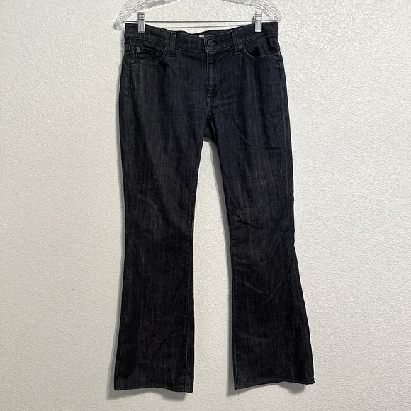 7 For All Mankind Denim - 7 For All Mankind Jeans Women’s Size 29 Charlize Flare  Blue Stretch Denim 31x30